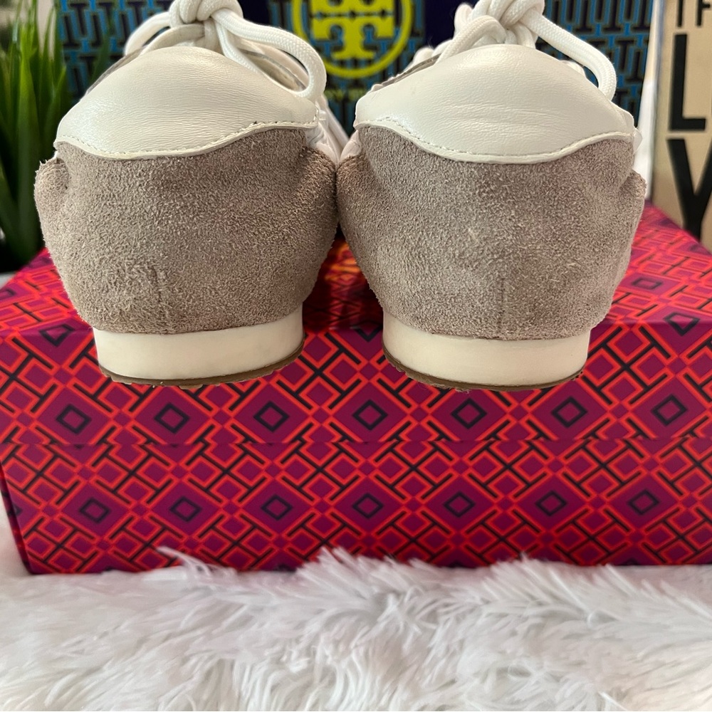 🎉HPx2🎉 Tory Burch Vintage Double T Trainer Sneakers - Picture 10 of 13